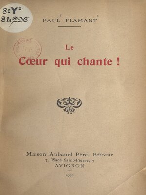 cover image of Le cœur qui chante !